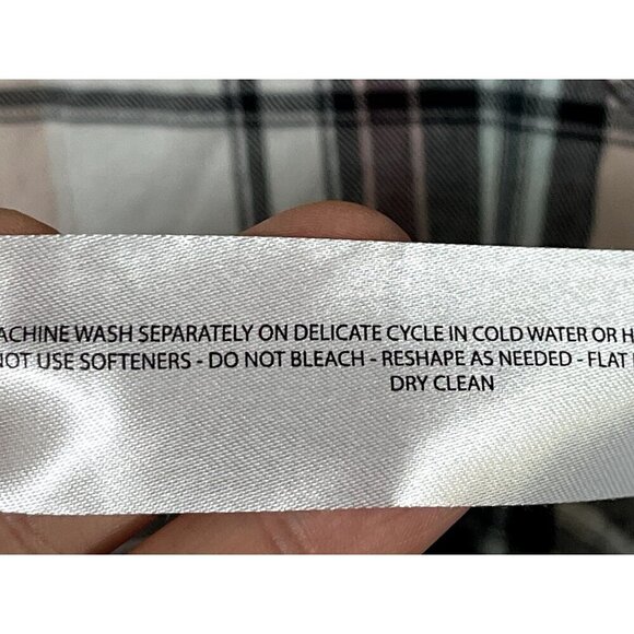 Ariat Plaid Top XL Black Western Cowgirl Rodeo Country Concert Rustic Honky Tonk - Picture 9 of 11